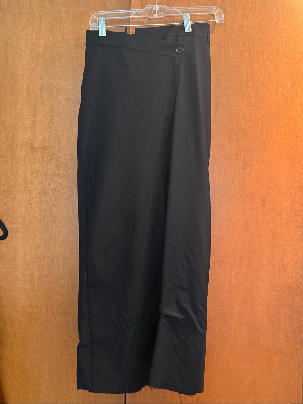 Zara Black High-Waist Wide-Leg Pants